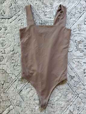 Abercrombie & Fitch Mauve Brown Square Neck Bodysuit
